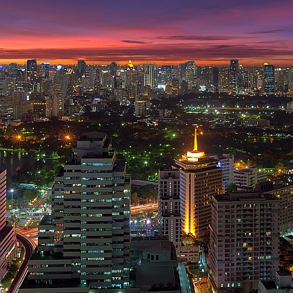 Bangkok in der Nacht