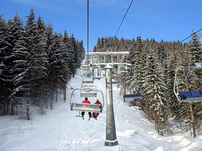Skiort "Bukowel" in der Ukraine